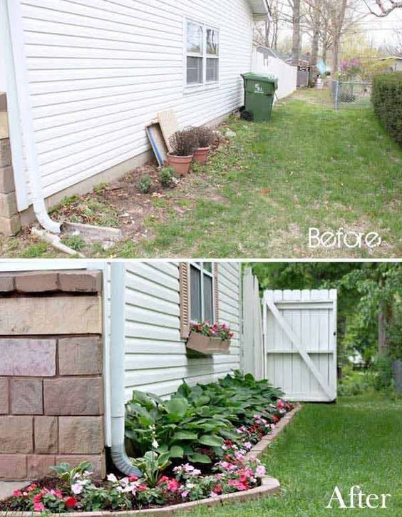 DIY Outdoor Garden Flowerbeds