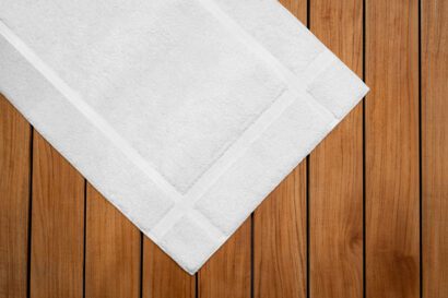 Elevate your bathroom with the indulgent comfort of Riposo Collection bathrugs, featuring exquisite design and plush textures.
